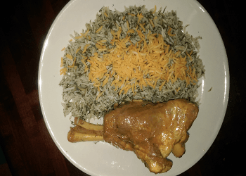 Baghali Polo with Lamb Shank